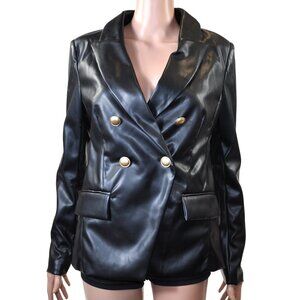 Laundry by Shelli Segal Faux Leather Jacket, Black, S